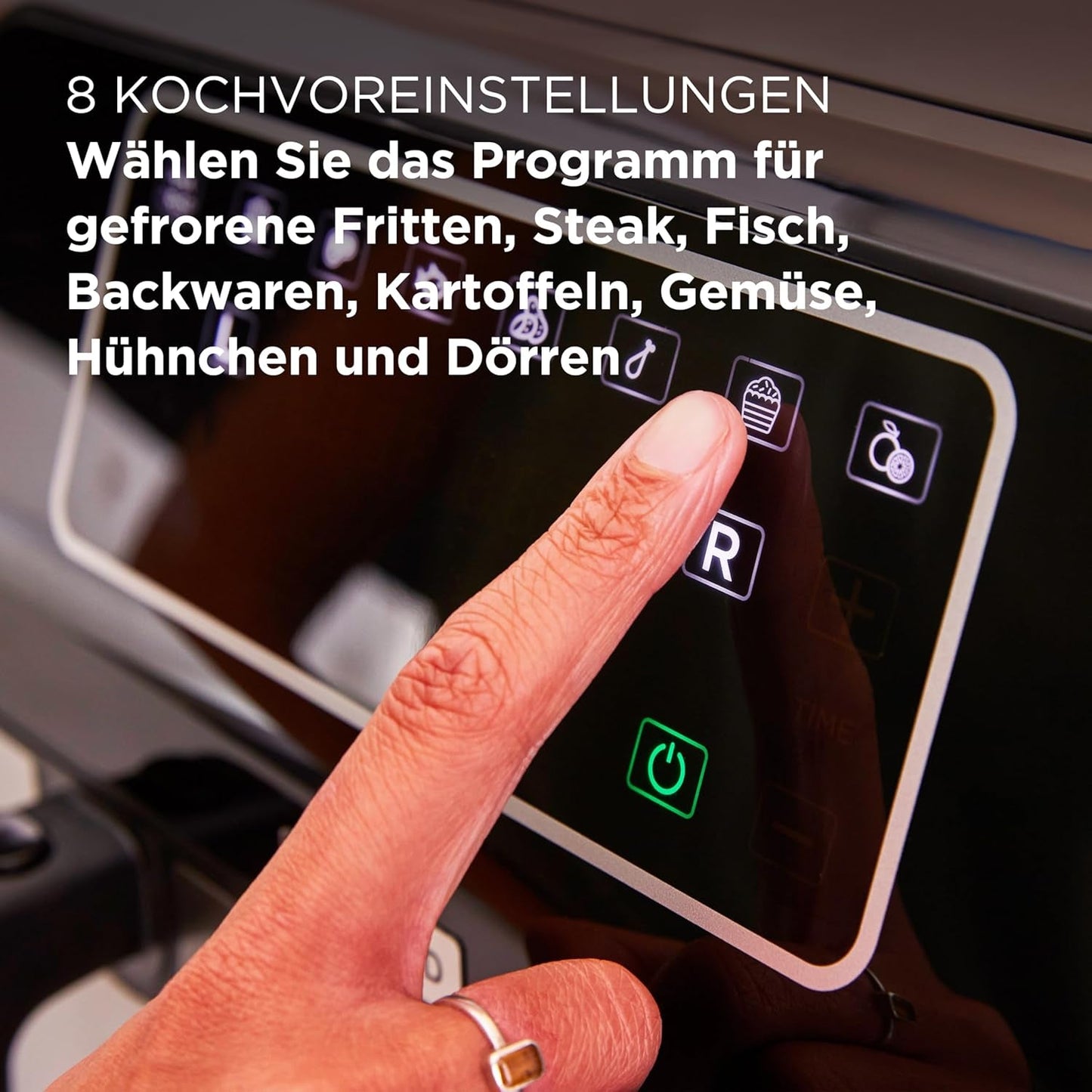 Kenwood Khealthy Twin Airfryer, 8L (2X4L), doppia camera, 8 programmi, funzione Dual Cook & Sync Finish, touch screen Elettrodomestici Naty Shop