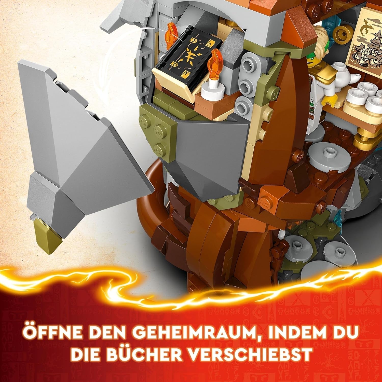 LEGO NINJAGO Dragon Stone Temple Dragon Toy con 6 personaggi Ninja, grande set da costruire, giocare ed esporre, regalo di compleanno per ragazzi e ragazze 13+ 71819 Set da costruzione Besuche den LEGO-Store
