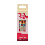 Colorante alimentare Funcakes Gel Urban Taupe: colorante alimentare altamente concentrato per impasti, panna, fondente, marzapane e pasticcini. Dosaggio facile. Una sola goccia per creare colori vivaci. Halal. 30 g.