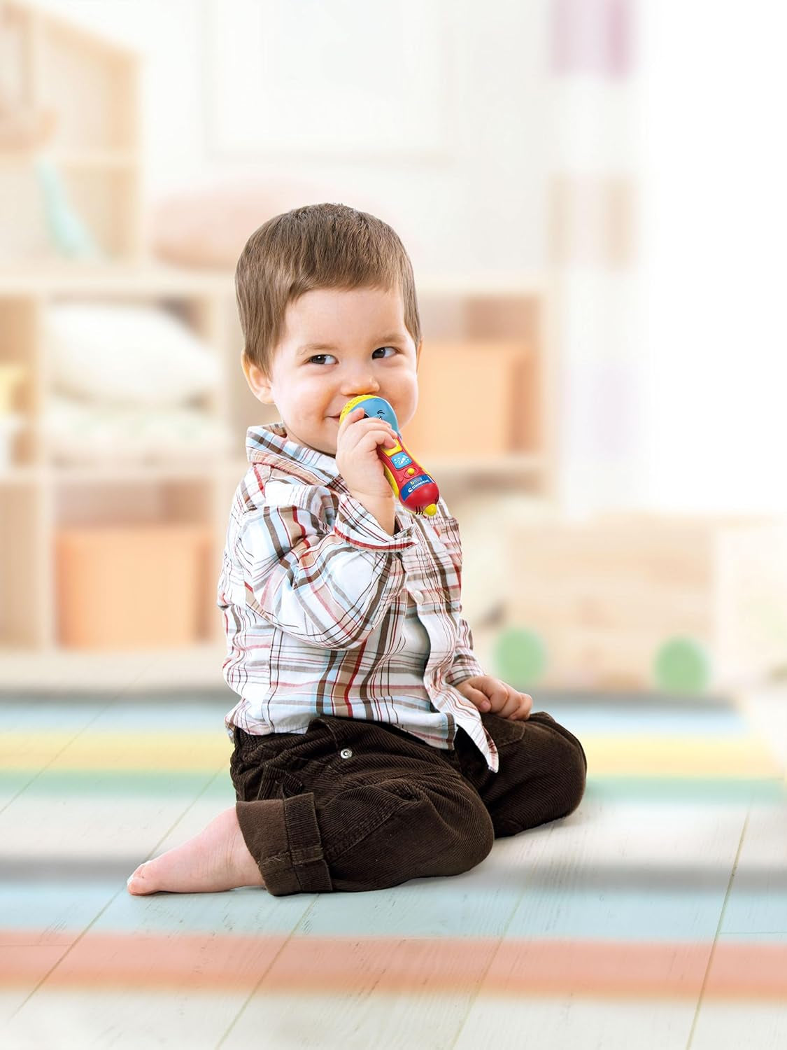 Clementoni - Microfono Baby, Gioco di Musica Elettronica per la Prima Infanzia, Giocattolo 10-36 Mesi, Centro Attività con Luci e Suoni, 17931 Baby Toys Naty Shop