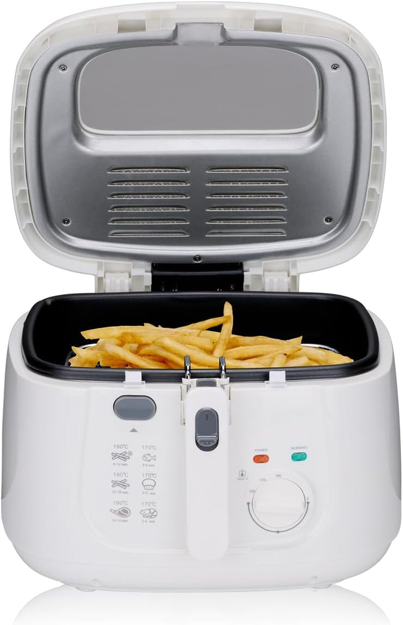 Friggitrice Alpina 2,5 L DF-165, 1800 W - Temperatura regolabile fino a 190°C Elettrodomestici Naty Shop Default Title