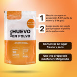 Eipulver aus Freilandeiern (1kg) | Pasteurisiertes Vollei Pulver | Ohne Zusatztoffe | Senza glutine e senza lattosio | Vakuumverpackung im Zip-Beutel
