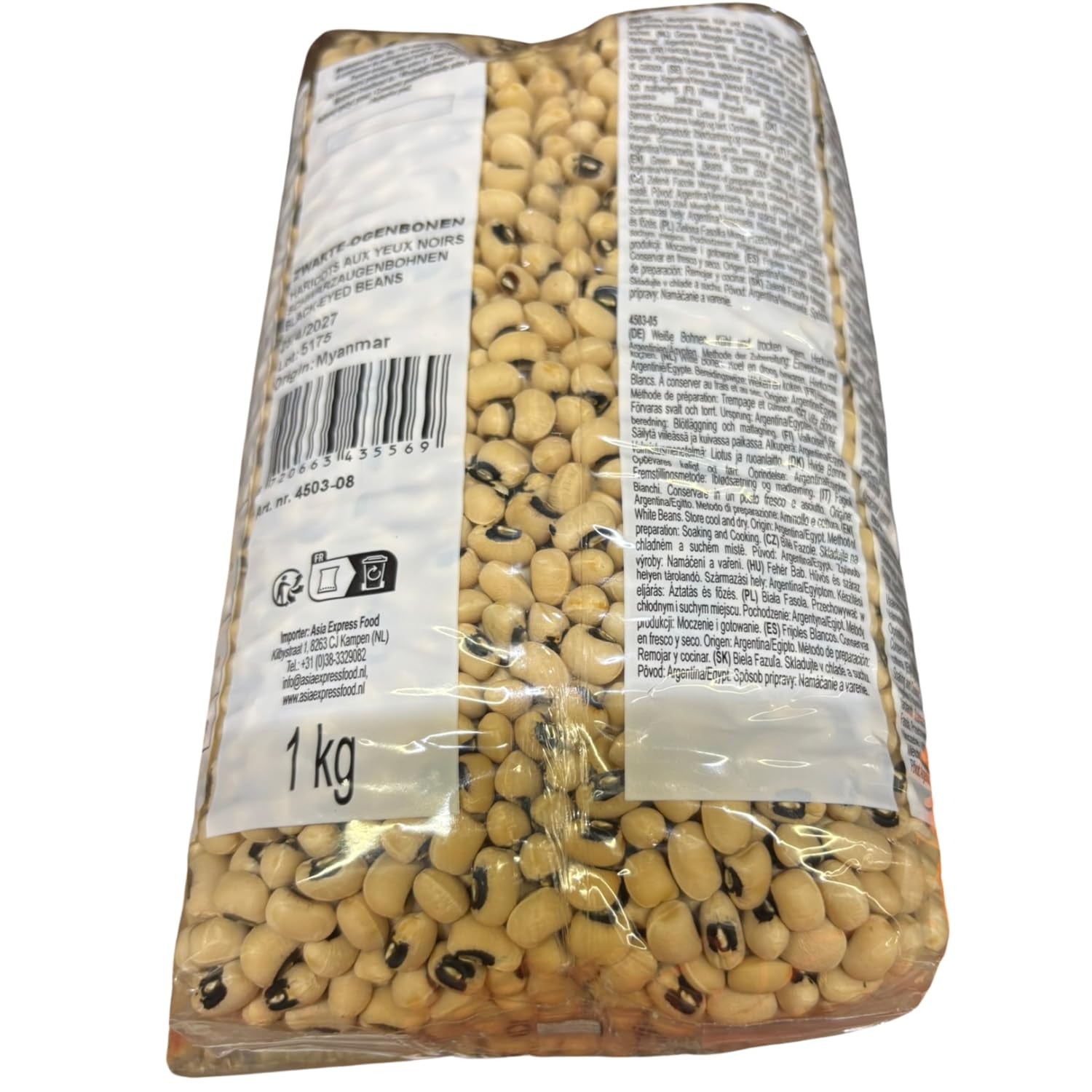 AFROASE - Fagioli dall'occhio - 1 x 1 kg