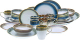 CreaTable, 23679, serie Cascade, set di stoviglie da 32 pezzi per 8 persone, servizio combinato in porcellana, lavabile in lavastoviglie e adatto al microonde, produzione di qualità
