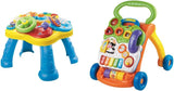 VTech Baby Adventure Play Table - Tavolo da gioco colorato per bambini con 6 campi da gioco ed elementi interattivi e Baby My First Song Book Libro colorato di 6 pagine ed elementi mobili per il gioco Baby Toys Naty Shop Pacchetto scuola guida Imballaggio Easymail
