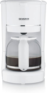 Macchina per caffè espresso compatta SEVERIN, caffè aromatico con macchina da caffè fino a 4 tazze, macchina per caffè espresso con filtro e filtro oscillante permanente, acciaio inossidabile/nero, KA 4808
