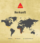 Delta Cafés - Kaffeebohnen Gold - 2 pacchetti da 1 kg - Intensità 12 - Vollmundige Arabica-Röstkaffebohnenmischung - Sehr aromaticisch mit Noten von Honig und Reifen Früchten