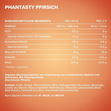 Ironmaxx Phantasty - Dose cremosa alla pesca 250G | Vegan Geschmackspulver Mit Echten Frucht- Oder Nussstückchen | Perfekter Zuckerersatz Dolcificanti Naty Shop