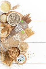 DIET-FOOD Bio Buchweizen Soba Nudeln Lebensmittel Pasta Vegane Glutenfreie Lactosefrei Sojafrei Nudeln für Vegetarian und Veganer 250 Gramm