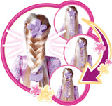 Simba 105733640 - Steffi Love Flower Hair, bambola con capelli extra lunghi, include 6 clip, accessorio treccia e pettine, 29 cm, dai 3 anni in su