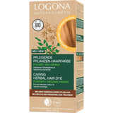 LOGONA Natural Cosmetics Tintura per capelli nutriente alle erbe, Tintura per capelli vegana in polvere di henné biologico per colore e lucentezza intensi, Tintura per capelli alle erbe in Biondo ramato (biondo), 1 x 100 g Naty Shop Tintura per capelli biondo ramato 100 g (1 confezione)