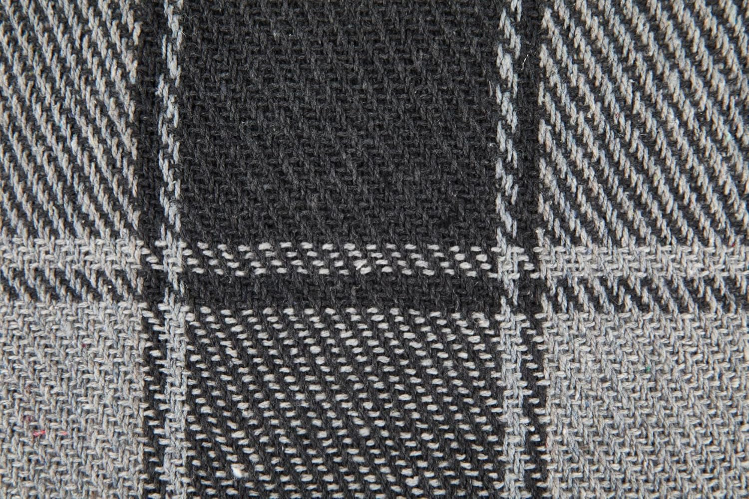 Plaid Frisco, Cotone riciclato, Tradizionale, Plaid, Per sedia, divano, divano, plaid, coperta, Antracite, 127 X 152 Cm Letti e coperte Emma Barclay