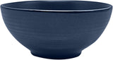 ECHTWERK "Alicia" Set di stoviglie combinate vintage da 16 pezzi Design moderno per 4 persone Elegante set di stoviglie in gres blu scuro con 4 piatti 4 piatti laterali 4 ciotole 4 tazze da tè