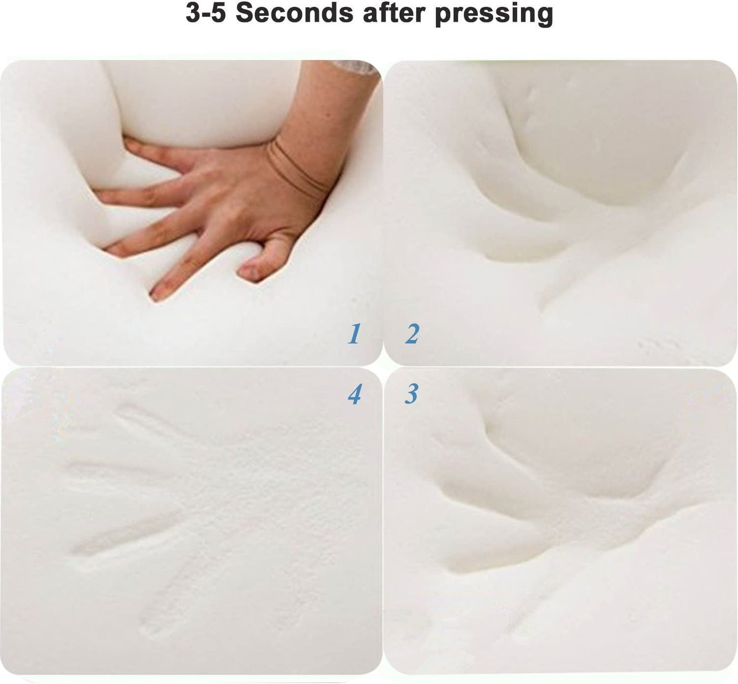 Cuscino Memory Foam, Cuscino Di Supporto Per Il Collo, Cuscino Per Il Collo ergonomico Per Diverse Posizioni Del Sonno Con Fodera Sfoderabile Cuscini Ortopedici Cervicali Naty Shop