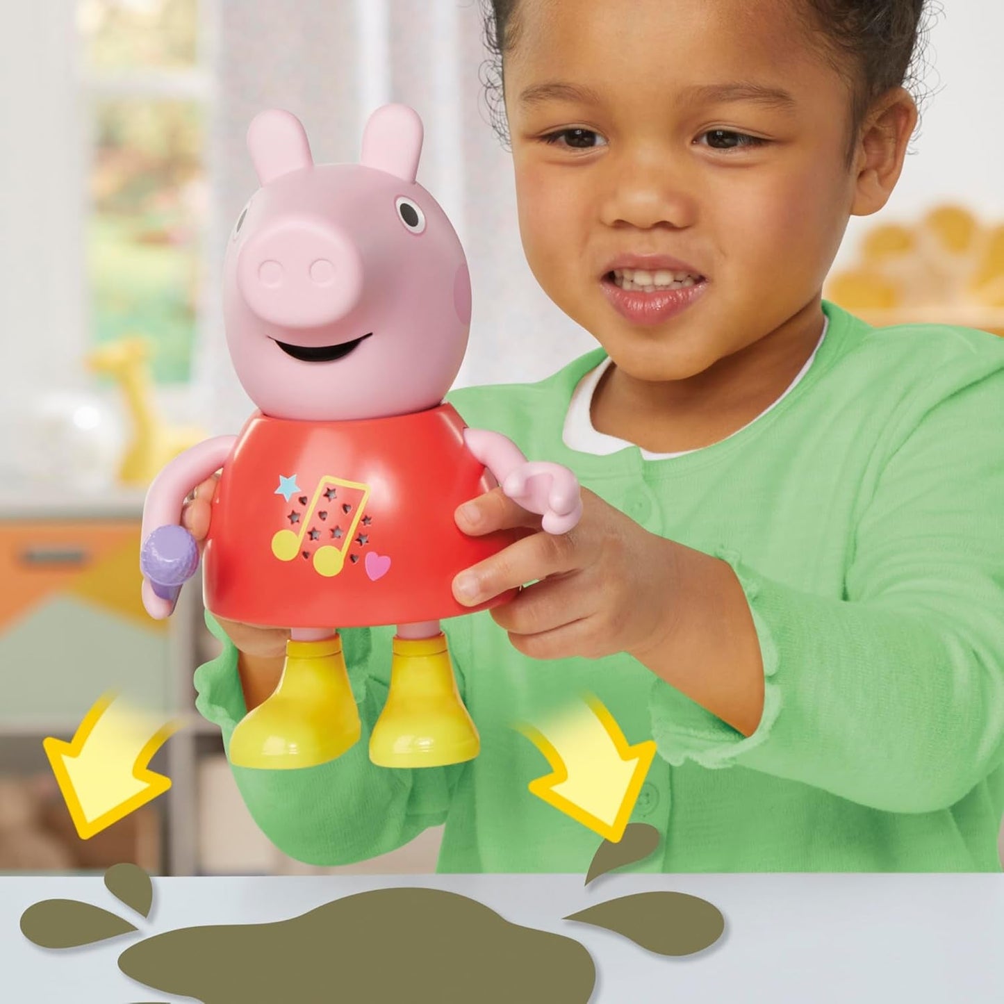 Bambola Peppa Pig, parla e canta, rosa, 20 cm