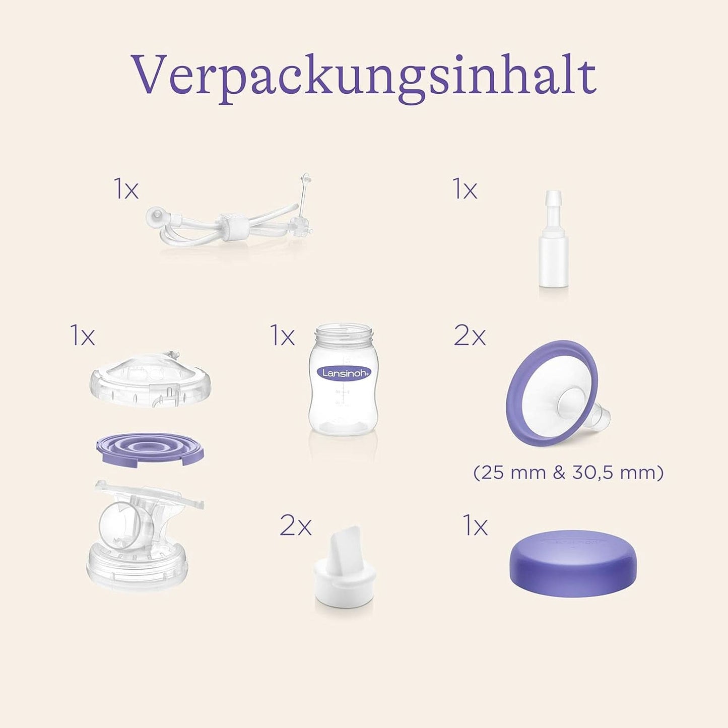 Lansinoh Pump Set - set di manutenzione/parti di ricambio per tiralatte elettrici Accessori Alimentazione e Allattamento Bebe Naty Shop