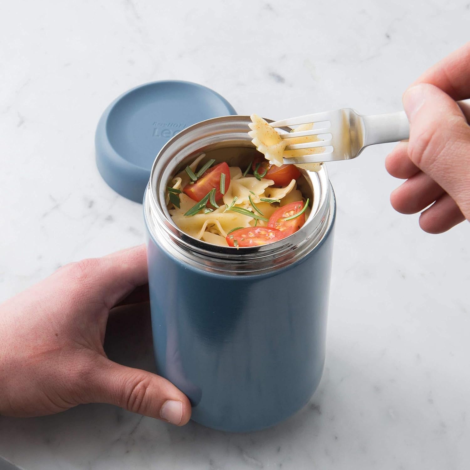 Contenitore per alimenti isotermico BergHoff 0,75 l (contenitore termico, mantiene cibi e bevande caldi o freddi fino a 6 ore, in acciaio inossidabile, contenitore per la conservazione del calore, lavabile in lavastoviglie) 3950134 Contenitori per alimenti Naty Shop