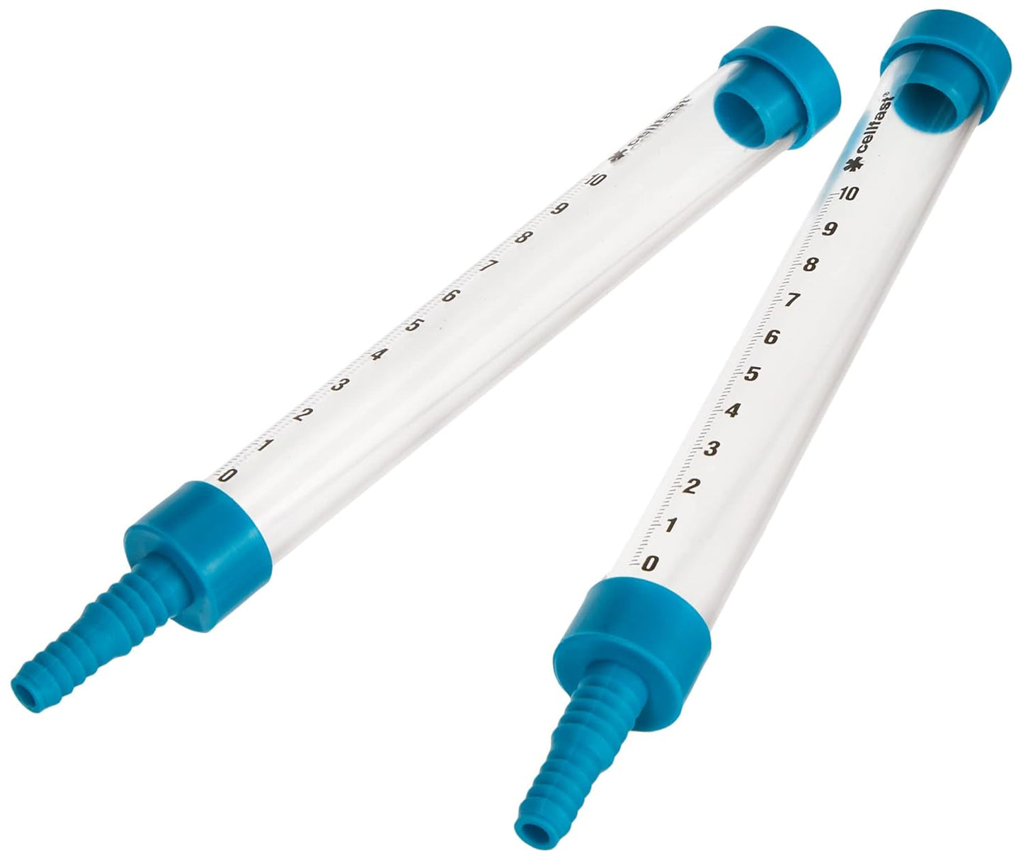Tubo flessibile CELLFAST da 25 m con 2 tubi di misurazione, imbuti infrangibili e scala millimetrica. Facilita il perfetto livellamento dei punti distanti.