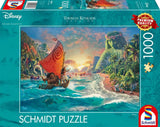 Schmidt Spiele 58030 Thomas Kinkade, Disney, Moana, Moana, puzzle 1000 pezzi, normale, nero, bianco Puzzle Naty Shop Thomas Kinkade