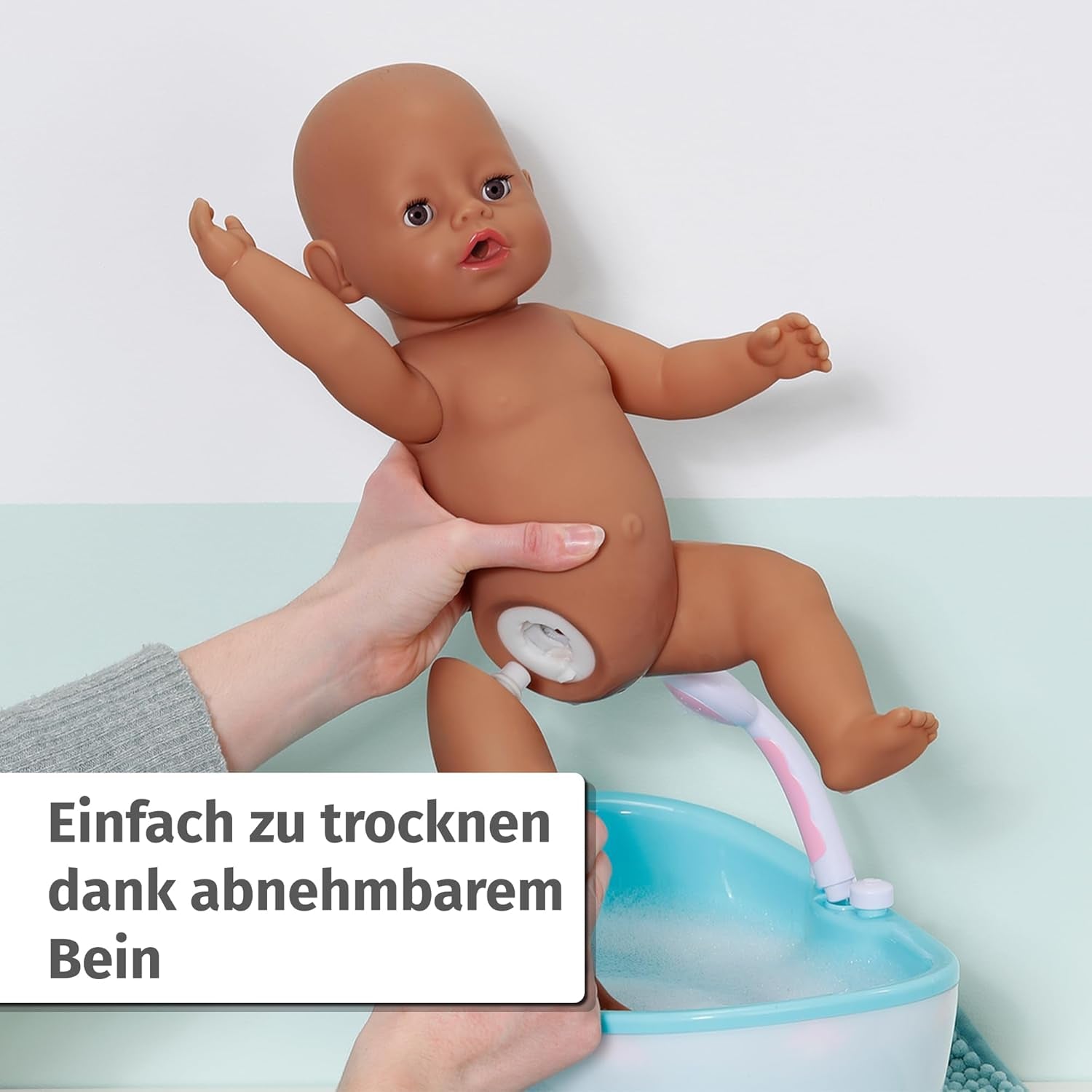 BABY Born Eva 43Cm, bambola con 10 funzioni e accessori, per bambini dai 3 anni, funziona senza batteria, bambola grande 43Cm, 836408 Zapf Creation Dolls Naty Shop