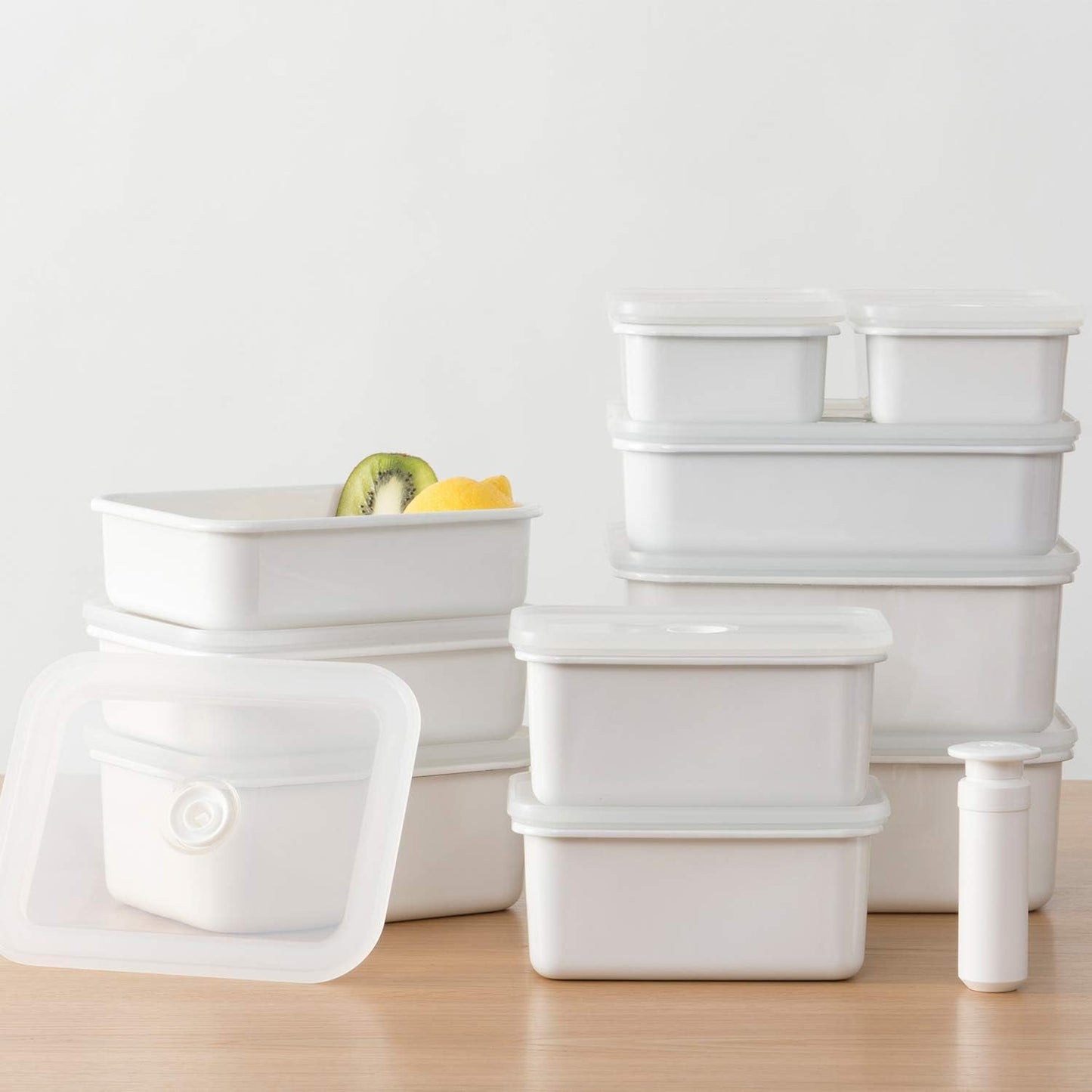 Latta smaltata per la conservazione degli alimenti sottovuoto | XL| 1,85 l | 23,5 x 17,5 x 7 cm | mantiene il cibo fresco più a lungo | protegge il cibo da batteri e infestazioni fungine | senza pompa a vuoto Contenitori per alimenti Naty Shop