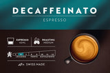 Café Royal Espresso Decaffeinato – Capsule di caffè compatibili Nespresso®, 100% Arabica, Intensità 6/12, Rainforest Alliance, decaffeinato, 36 capsule