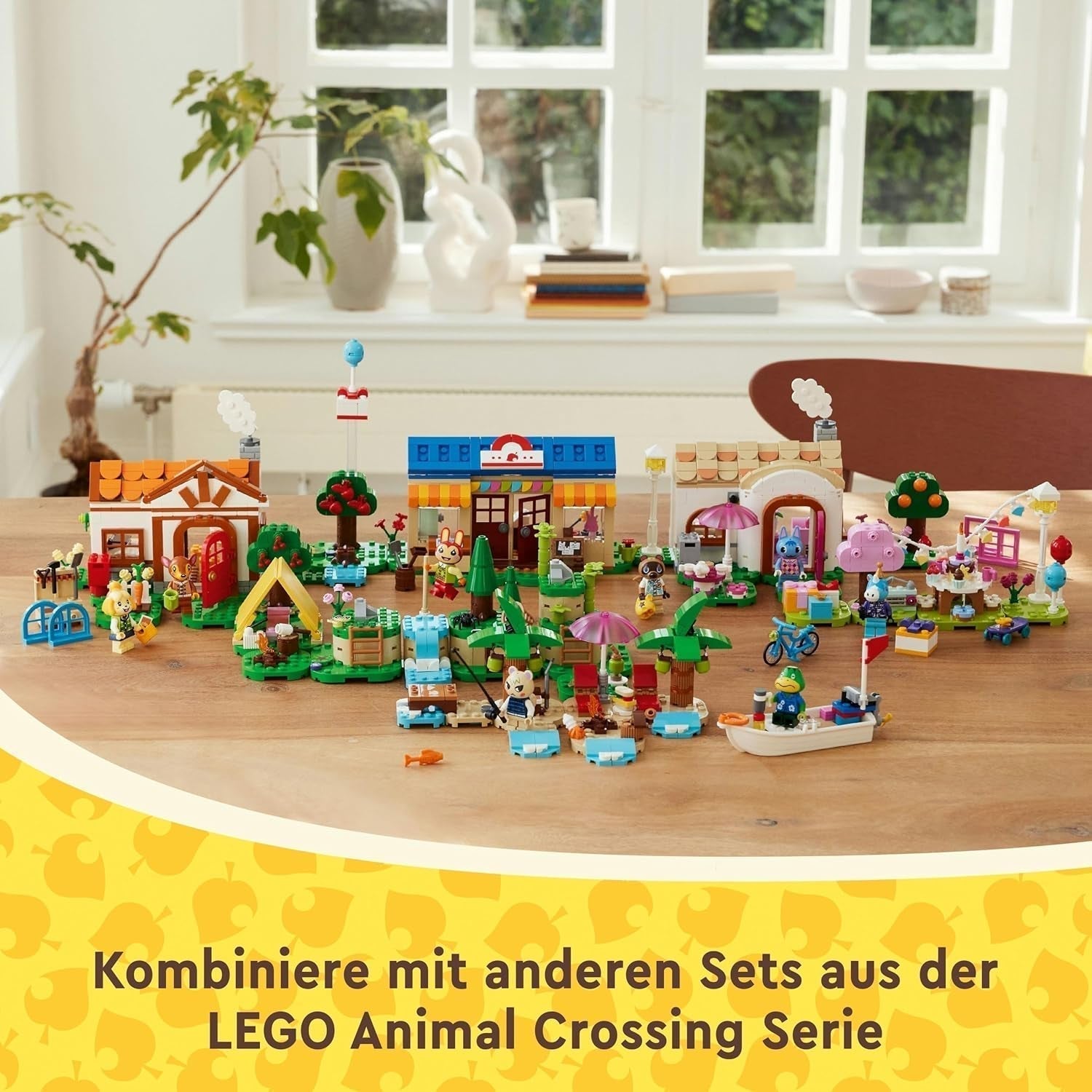 LEGO Animal Crossing Käptens Island Boat Tour, giocattolo creativo per bambini con 2 minifigure della serie di videogiochi incluso Huschke, regalo per ragazze e ragazzi a partire da 6 anni 77048 Set da costruzione Besuche den LEGO-Store
