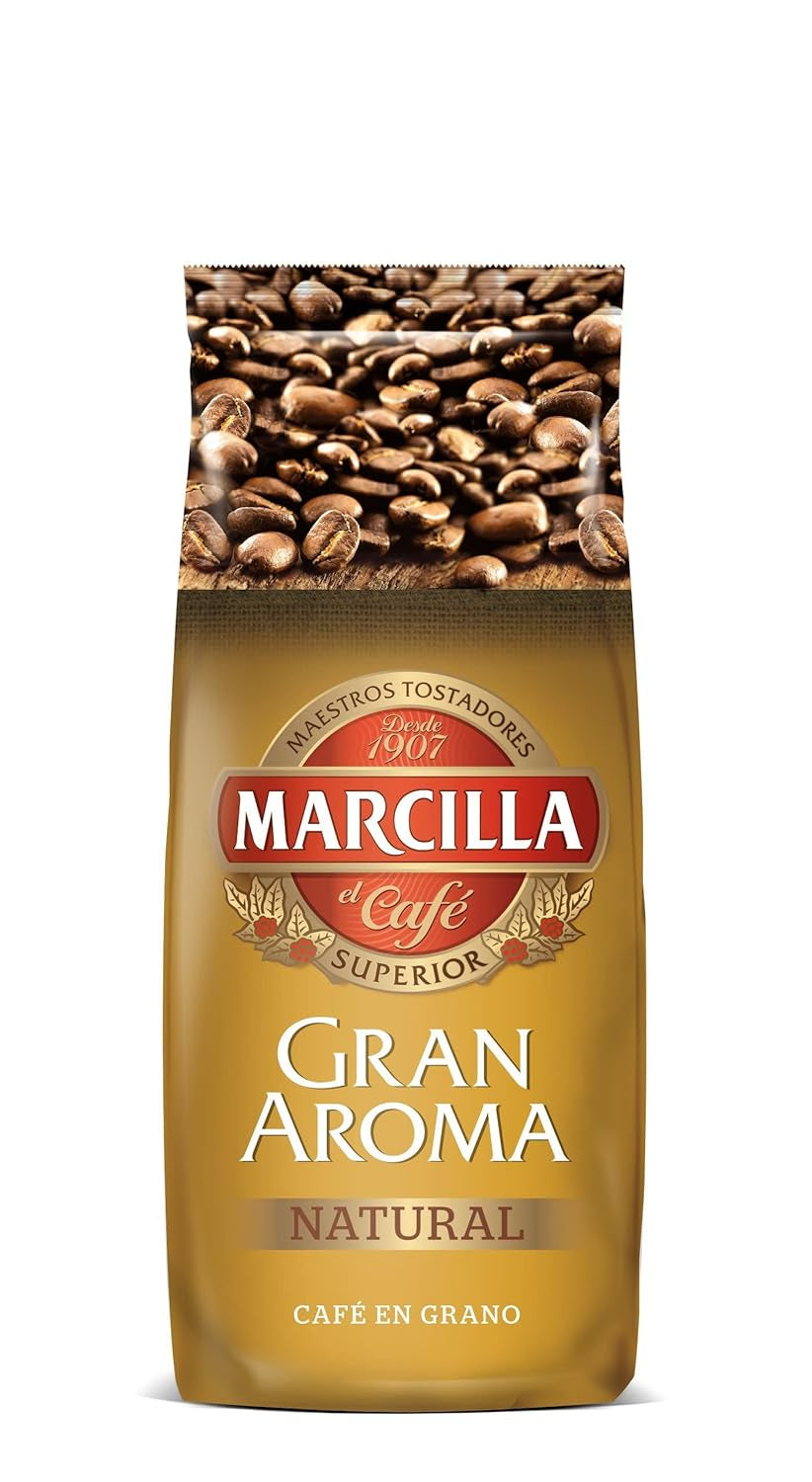 NaturaCafe Caffè Naturale in Grani 1 Kg - Tostatura profonda per Espresso dall'Aroma Intenso