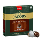 Jacobs Kaffeekapseln Espresso Intenso, Intensität 10/12, 10 x 20 Getränke, compatibile Nespresso* Kaffee Kapseln, 200 Kapseln