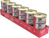 Pollo Silver con mousse e filetti d'anatra, alimento umido completo per gatti anziani, senza cereali, supporto immunitario, fonte di umidità, 12 x 70g