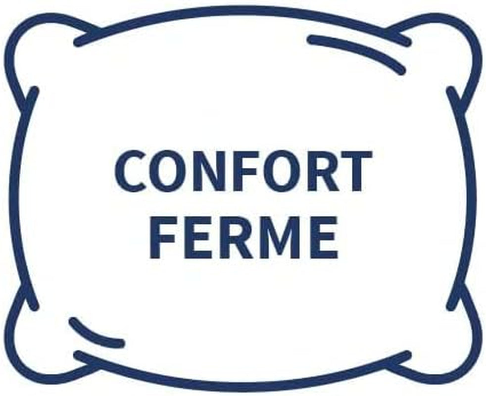 Set di 2 cuscini Câlin blu con comfort costante "Alaska", super imbottitura, busta in percalle di cotone 100%, bianco, forma quadrata 65 x 65 cm Naty Shop Cuscini standard
