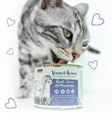 Venandi Animal - Alimento umido premium per gatti - Cavallo come monoproteico, confezione da 12 (12 x 125 g), senza cereali, monoproteico
