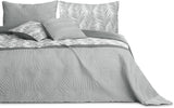 Ameliahome Copriletto Copriletto 170X210 Cm Double Face Copriletto Di Facile Cura Motivo Vegetale Verde Bianco Tropical Bonaire Letti e coperte Besuche den AmeliaHome-Store Tropical Bonaire Grigio Bianco 260 X 280