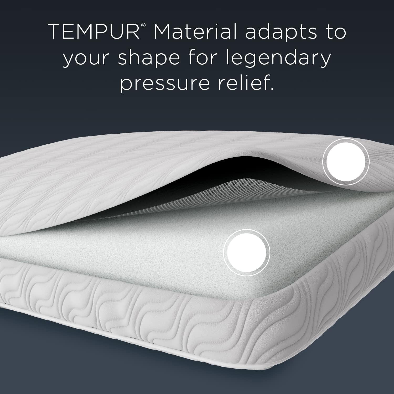 TEMPUR-PEDIC Cuscino Tempur-Cloud Prohi, Memory Foam, Bianco/Opulent Garden, Cuscini King Standard Naty Shop