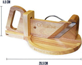 Tagliasalsicce Tradizionale - Ghigliottina per salsicce - 30 X 19 X 12 Cm - Tritatutto e Affettatrici in Legno Massello Naty Shop