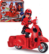 Bandai - Miraculous Ladybug - Miraculous Switch'n Go Scooter + Bambola articolata Ladybug Lucky Charm da 26 cm - P50668