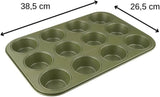 Zenker Muffinform Für 12 Stück – Ressourcenschonende und Klimaneutrale Backform Für Muffins Und Cupcakes – 12Er Muffinblech Mit Veganer Antihaftbeschichtung Stampi e vassoi per cuocere Naty Shop