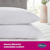 Cuscino Silentnight Ultrabounce, bianco, microfibra, bianco, confezione da 2 cuscini standard Naty Shop