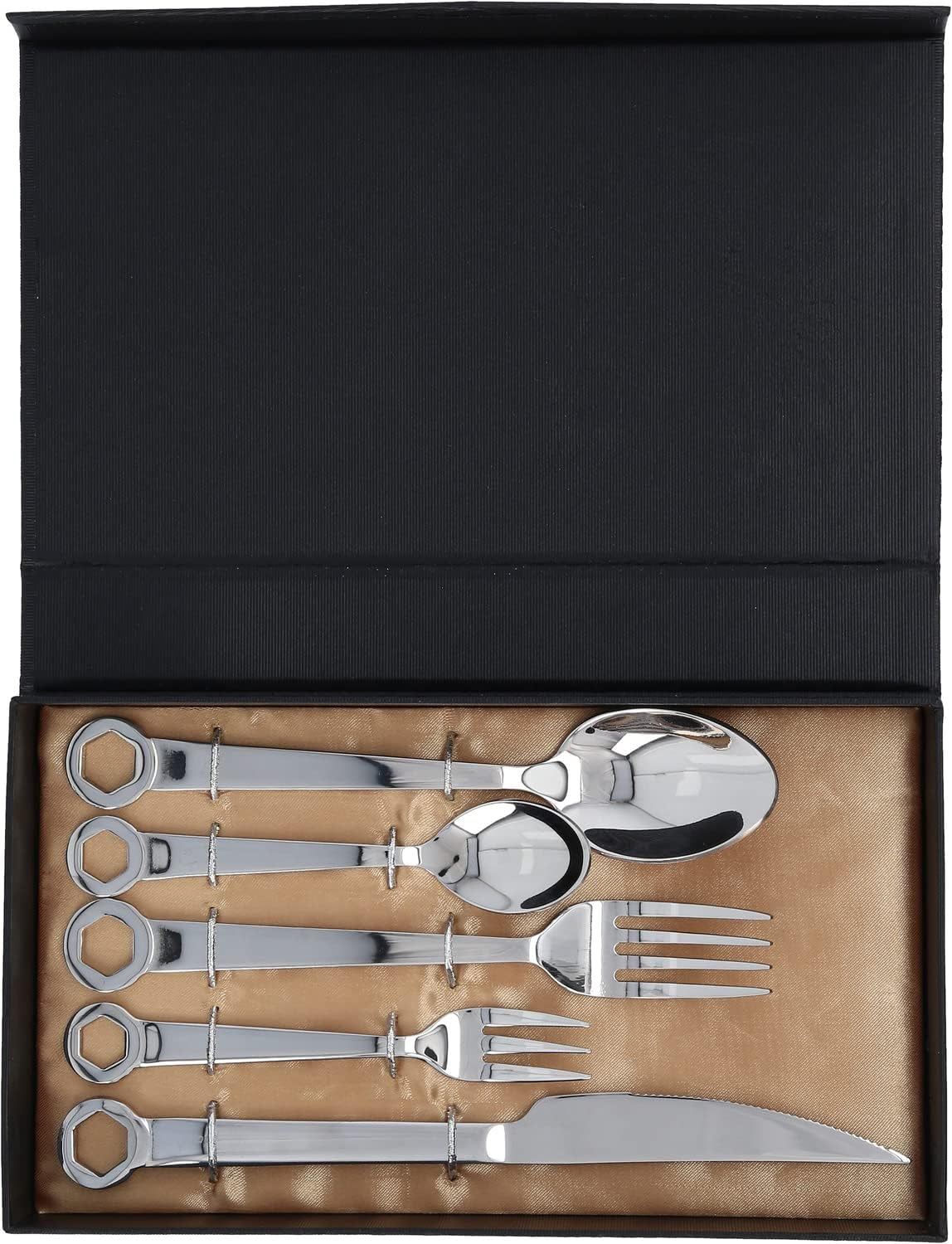 Set posate 5 pezzi, acciaio inox Kitchen Naty Shop