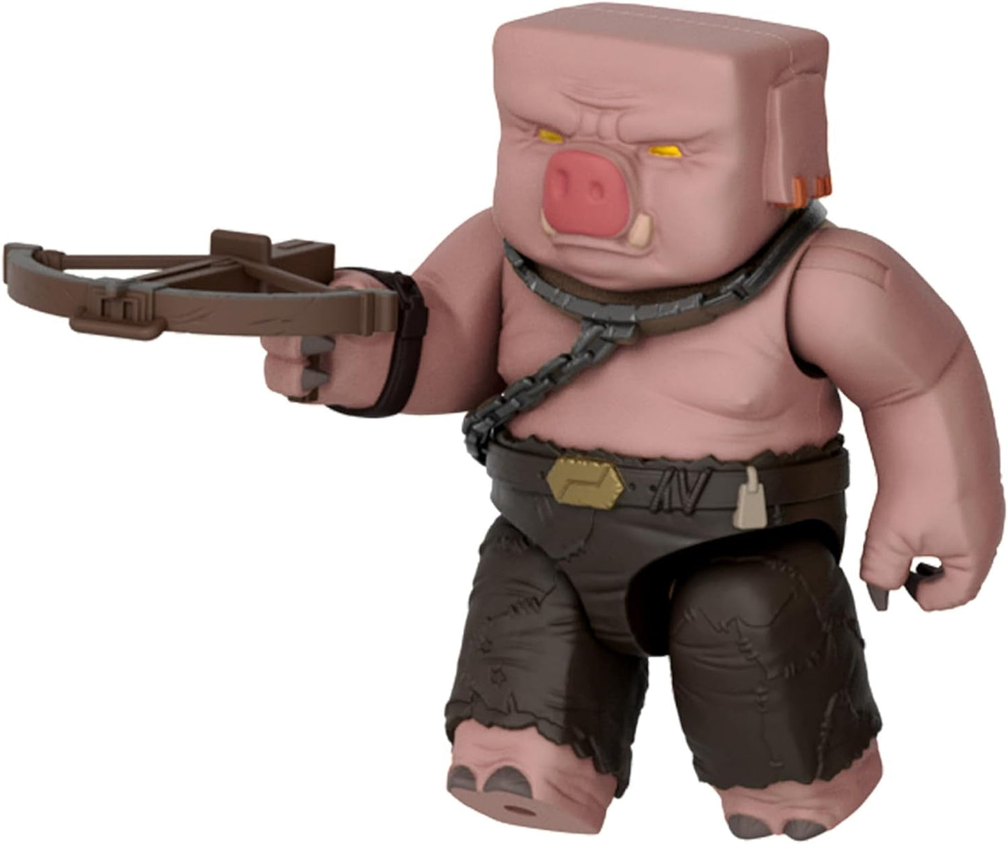 Mattel Minecraft Action Figure Set, Ghast con attacco di fuoco, luci, rumore, motorino di avviamento e proiettile, Guerriero Piglin, ispirato al film, Action figures JFB69 Naty Shop
