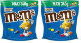 M&M'S Crispy, lenticchie croccanti al cioccolato e centro croccante, cioccolato, 1 confezione (1 x 340 g) (confezione da 2)