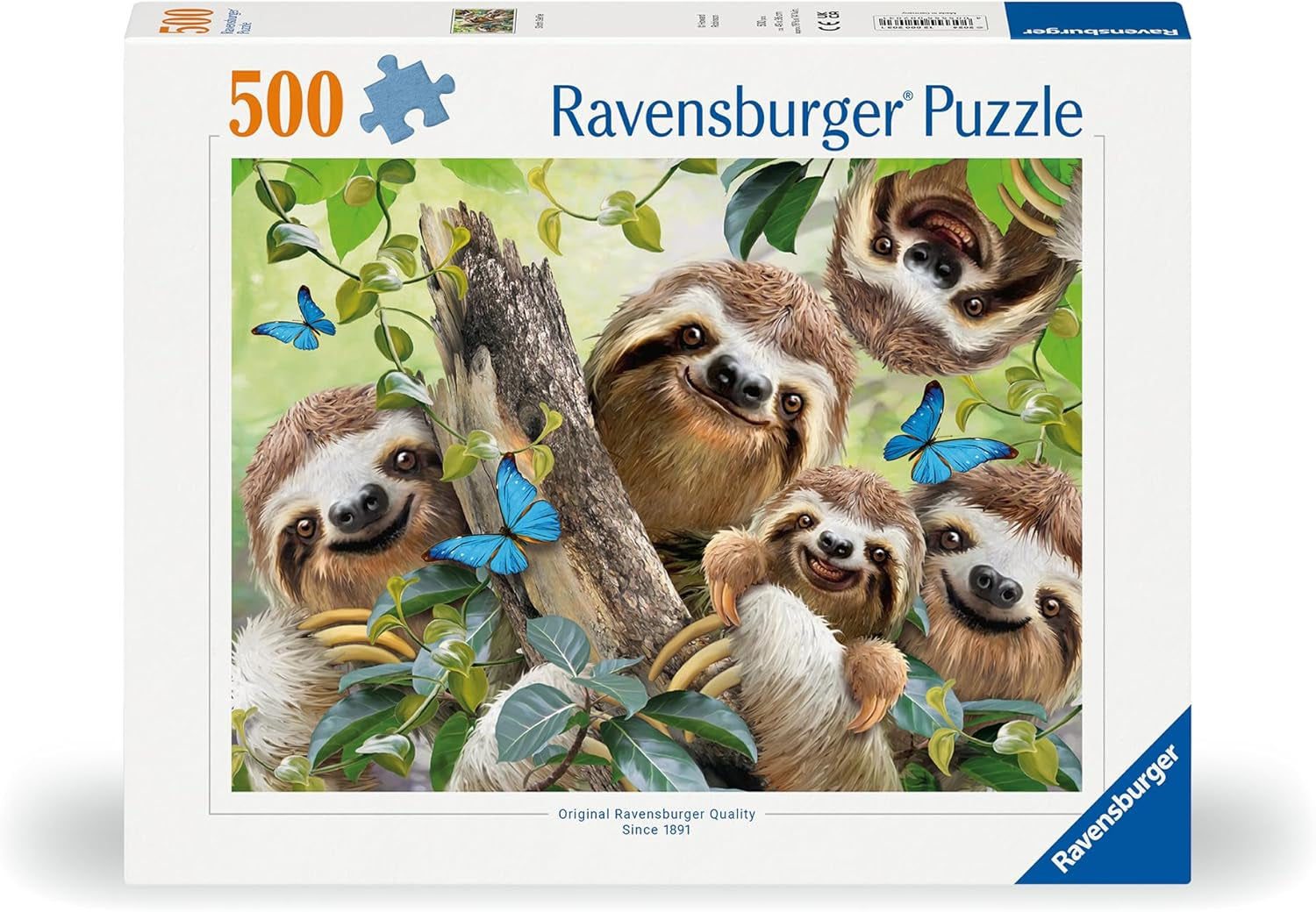 Ravensburger Puzzle 12000203 - Sloth Selfie - puzzle da 500 pezzi per adulti e bambini dai 10 anni, puzzle con motivo di animali Puzzle Naty Shop