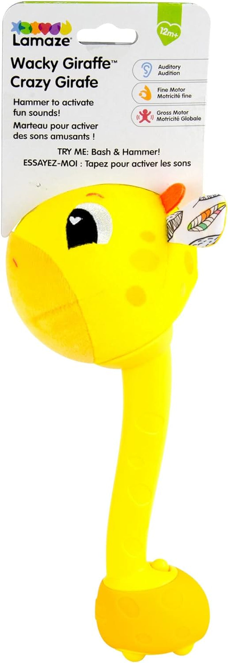 Lamaze L27471 Giraffa Pazza, Giocattolo per Neonato, Giocattolo sensoriale colorato per Bambini, Regalo per i Nuovi Genitori, Giocattolo per lo sviluppo per Ragazzi e Ragazze a partire da 12 Mesi Baby Toys Naty Shop