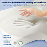 SAHEYER cuscino ortopedico cuscino di supporto per il collo cuscino per la testa, cuscino ergonomico per il collo cuscino per chi dorme sul fianco 60 X 40 X 13/11 cm cuscino in memory foam per chi dorme sul fianco, schiena e stomaco Cuscini ortopedici cervicali Naty Shop