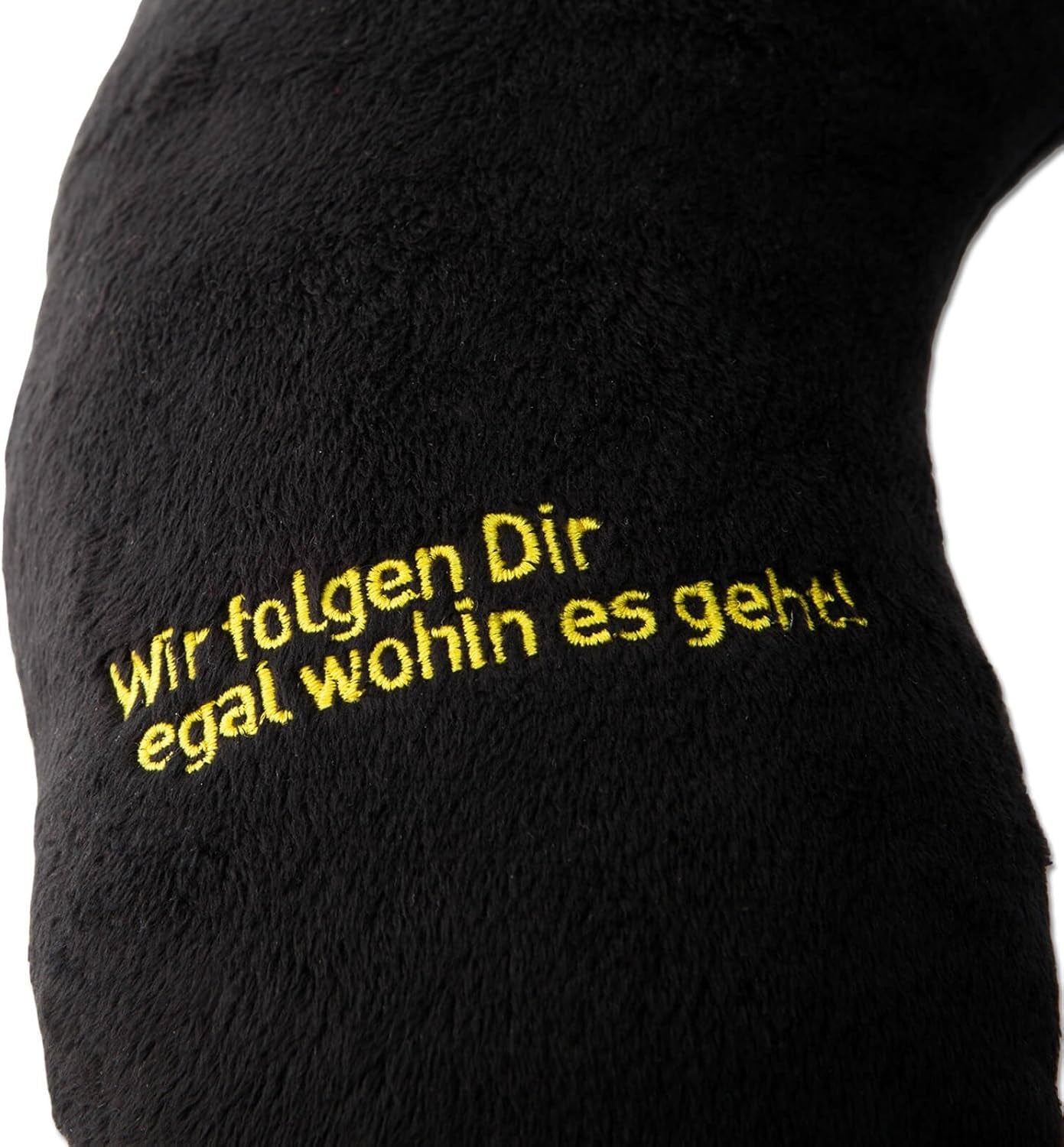 Cuscino per Collo Borussia Dortmund Unisex Bvb Nakkepude, Nero/Giallo, 34 X 31 5 cm EU Naty Shop Cuscini da Viaggio