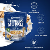 IronMaxx Fitness Muesli - Biscotti e panna, sacchetto da 2 kg | Muesli vegano ricco di proteine ​​con contenuto croccante | A basso contenuto di zuccheri e ricco di fibre