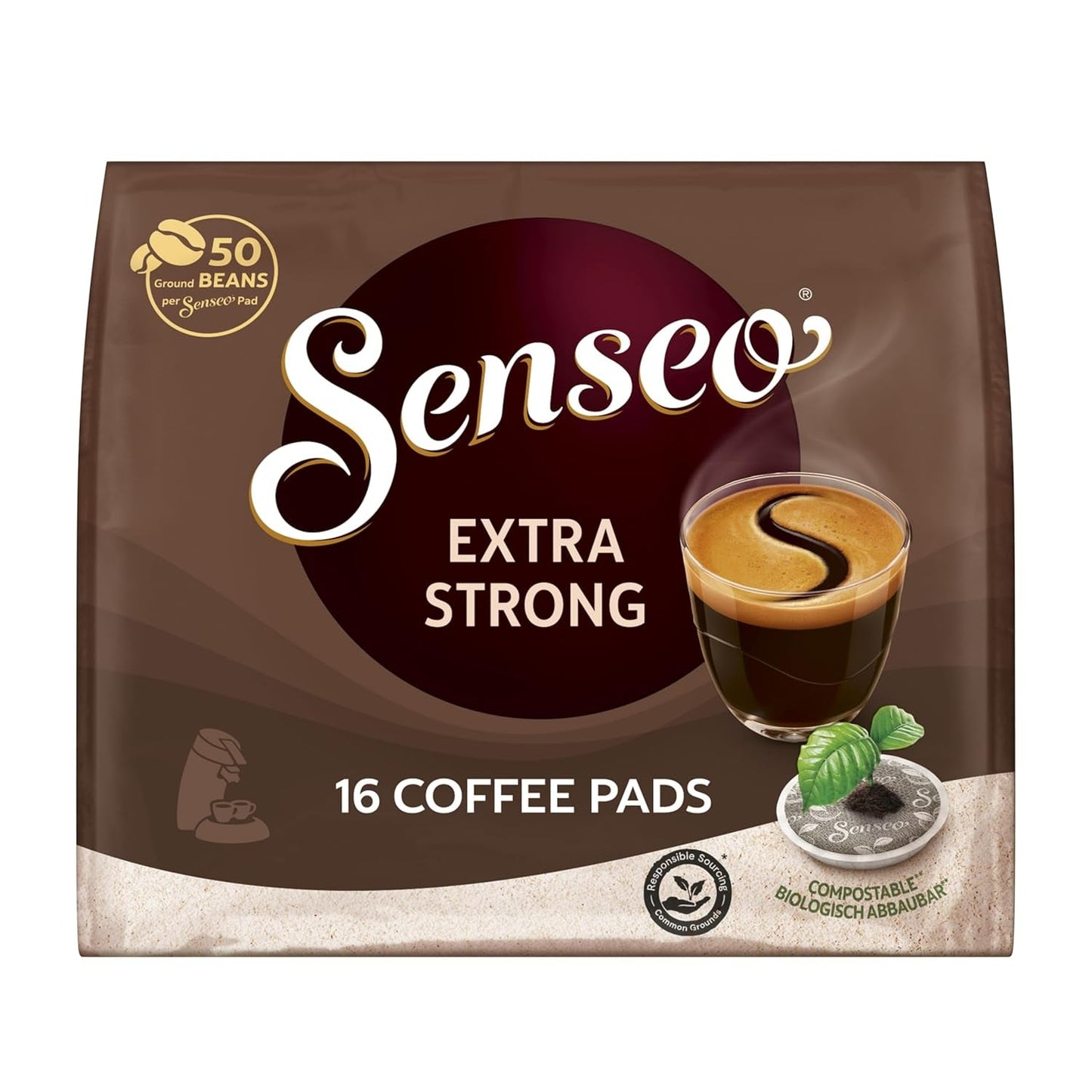 Senseo Pads Extra Forti, 5 x 16 Getränke, 80 Kaffeepads