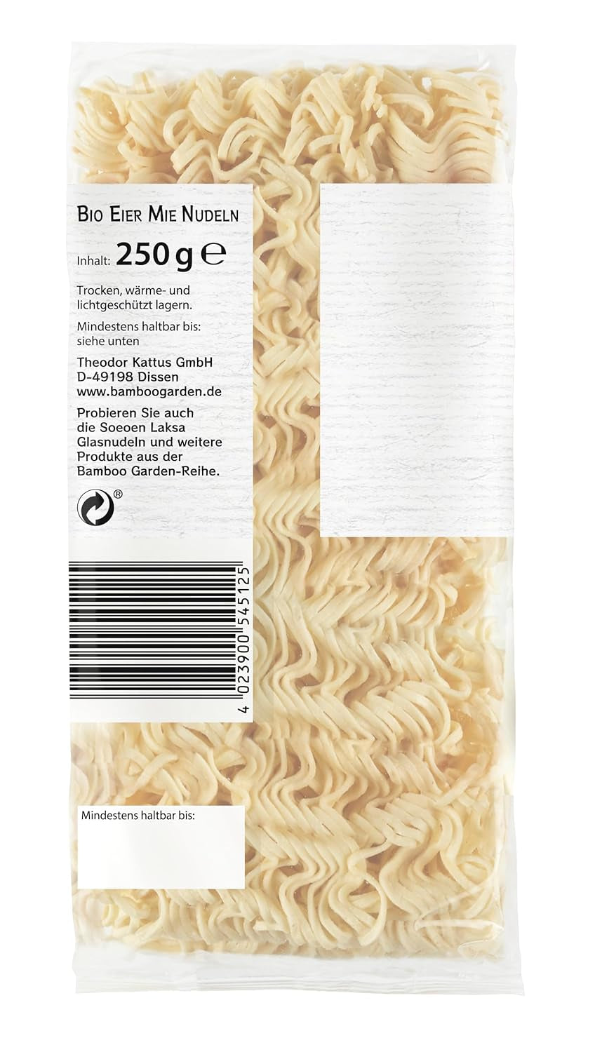 Mie Noodles Biologici Bamboo Garden, 250 g