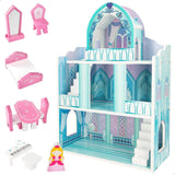 Colorbaby WOOMAX 49314 - Lucchetto in legno 37 X 15 X 53,5 Cm +3A Case delle bambole Naty Shop Titolo predefinito