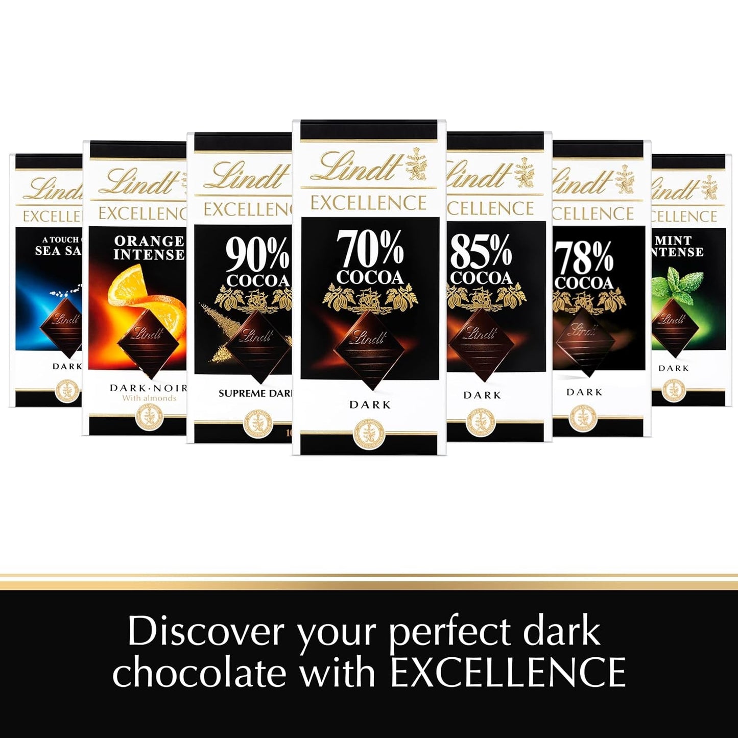 Cioccolata Lindt | Tavoletta EXCELLENCE Cacao 85% | 100 g| Cioccolato Extra Fondente | Tavoletta di cioccolato vegana